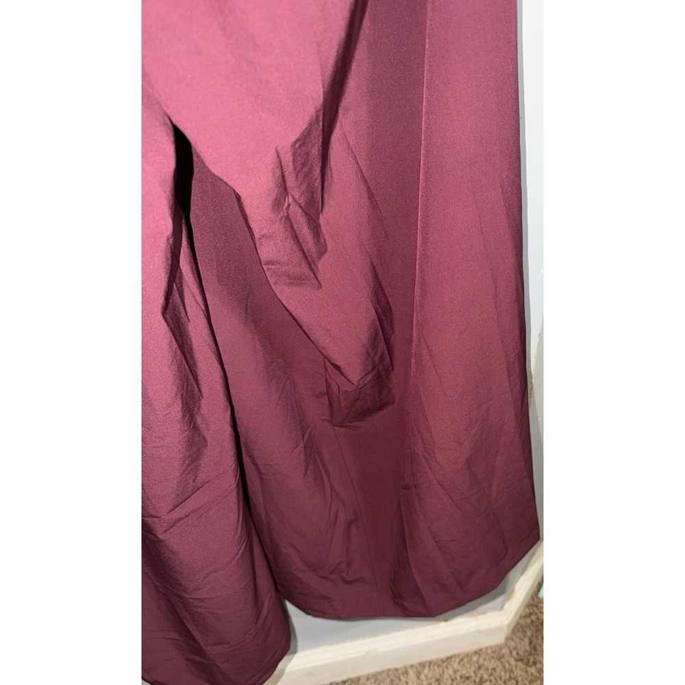 Halara Breezeful NEW one piece maroon long wide leg jumpsuit size 1x plus - Picture 3 of 11